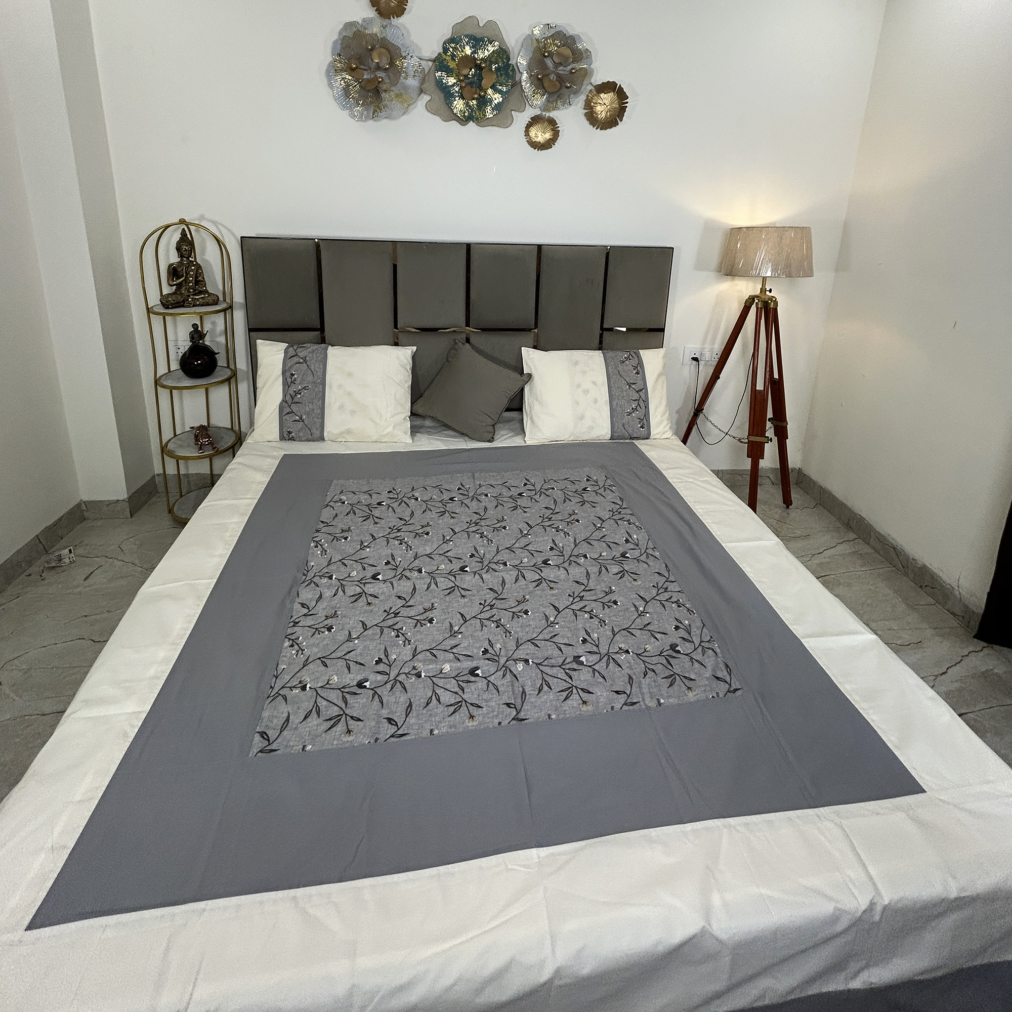 JAZKAA King Size 100% Pure Cotton Double Bedsheet with 2 Pillow Covers | Traditional Design Bedding Set | Soft Summer Bedsheet bedsheets, bed sheets, double bed sheets, pillow cover, king size bedsheet, single bed sheets, bedding sets, queen size bedsheet, king size bedsheet