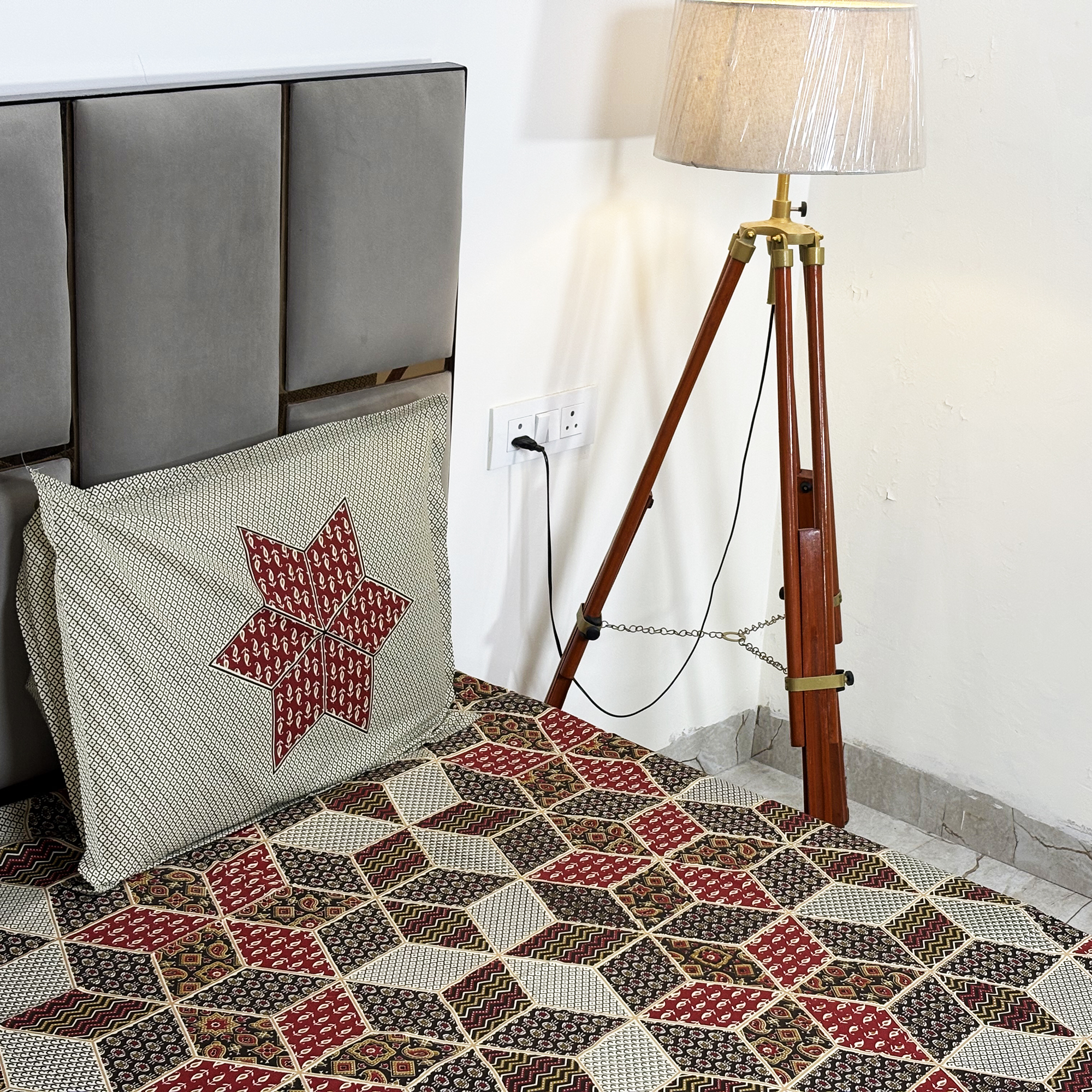 JAZKAA King Size 100% Pure Cotton Double Bedsheet with 2 Pillow Covers | 3D Design Bedding Set | Soft Summer Bedsheet bedsheets, bed sheets, double bed sheets, pillow cover, king size bedsheet, single bed sheets, bedding sets, queen size bedsheet, king size bedsheet