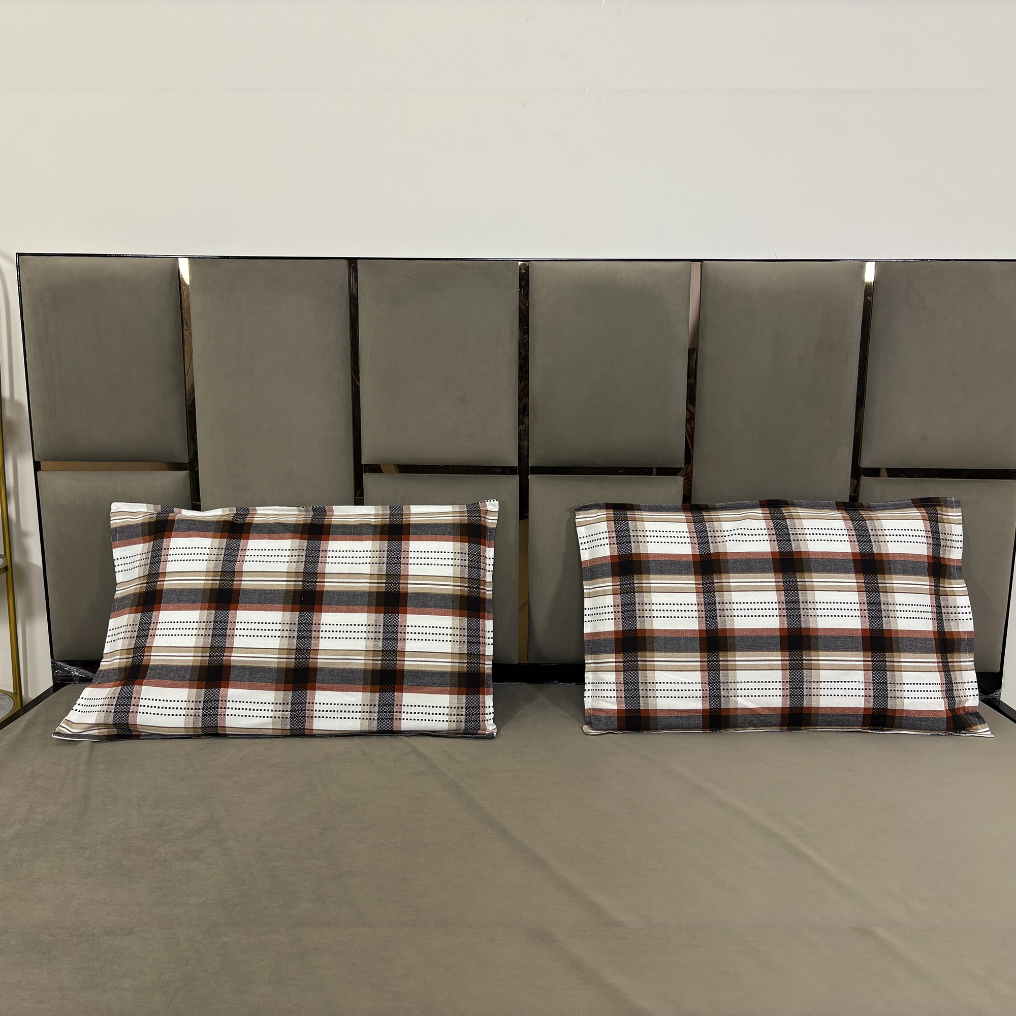 Jazkaa Cotton Pillow Covers | Set of 2 Striped Pillowcases | Standard Size Soft & Breathable Cushion Covers | Bedding Set pillow cover, cushion cover, protector