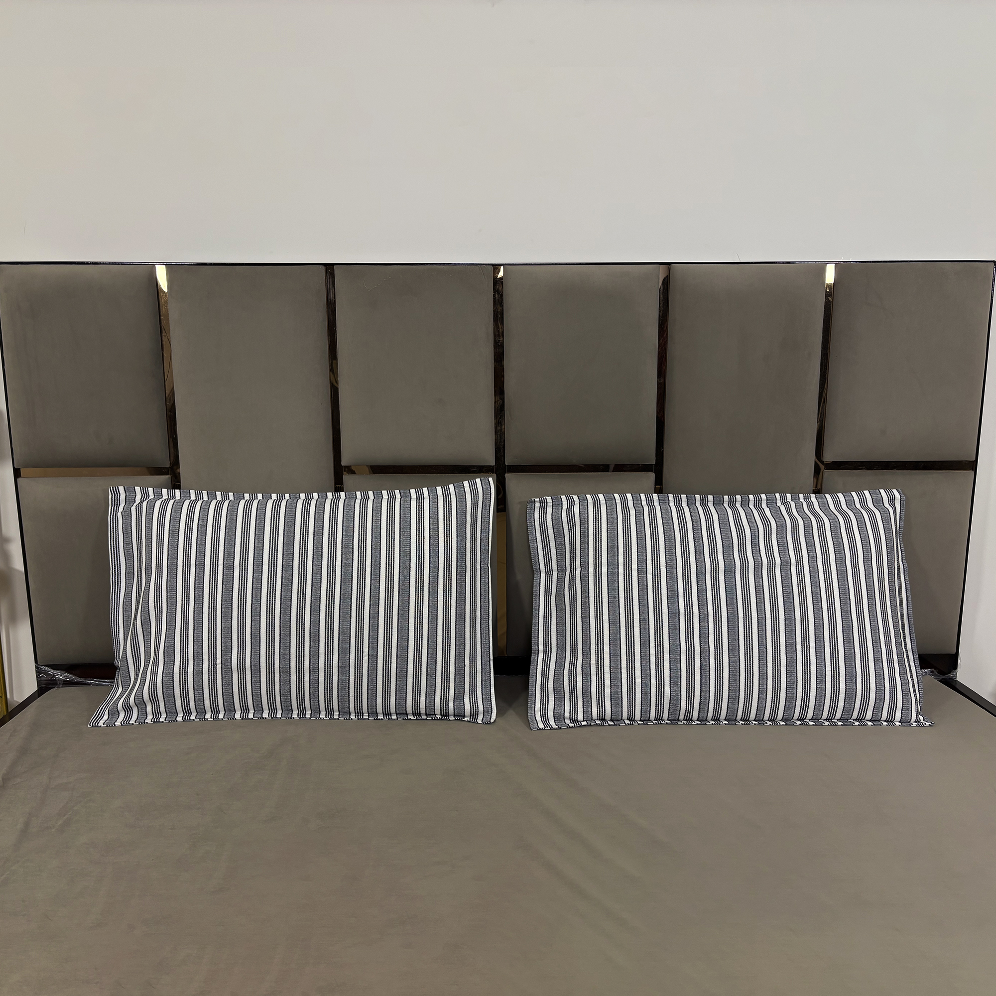 Jazkaa Cotton Pillow Covers | Set of 2 Striped Pillowcases | Standard Size Soft & Breathable Cushion Covers | Bedding Set pillow cover, cushion cover, protector