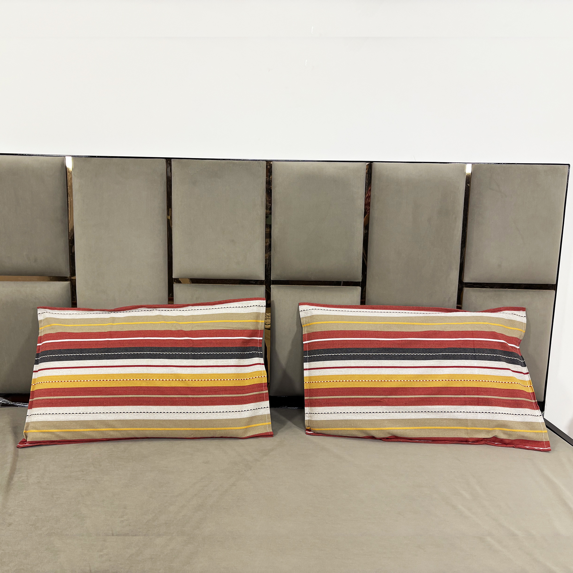 Jazkaa Cotton Pillow Covers | Set of 2 Striped Pillowcases | Standard Size Soft & Breathable Cushion Covers | Bedding Set pillow cover, cushion cover, protector