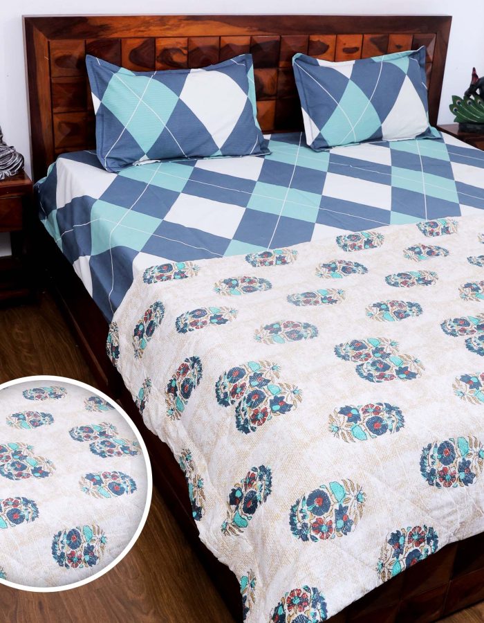 Jazkaa Double Bed Jaipuri Quilt